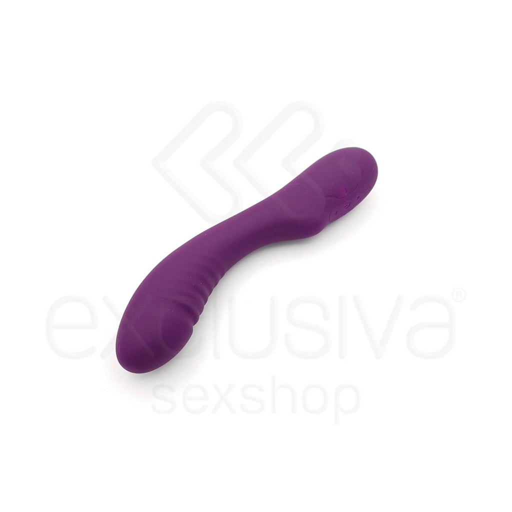 Vibrador Recarregável Estimulador de Ponto G em Silicone com 7 Modos de Vibrações e 4 Intensidades de Velocidades - Topo Toys - 20 x 3,4 cm - 4