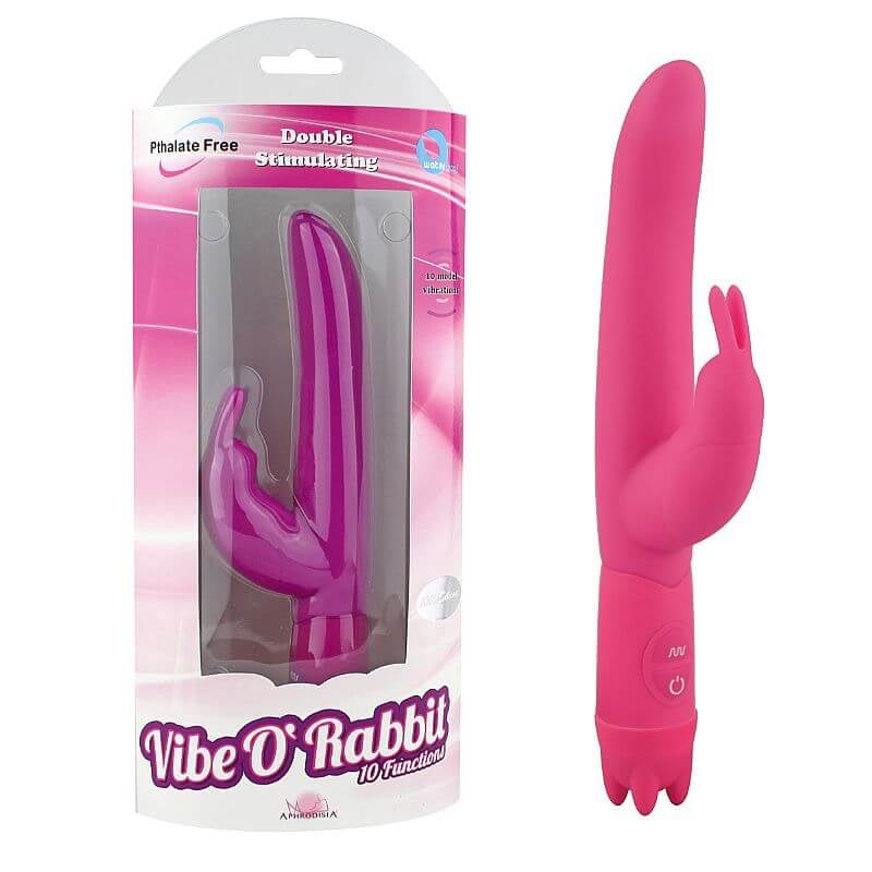 Vibe O Rabbit - Vibrador Estimulador de Clítoris e Ponto G com 10 Modos de Vibração | Cor: Rosa - 1