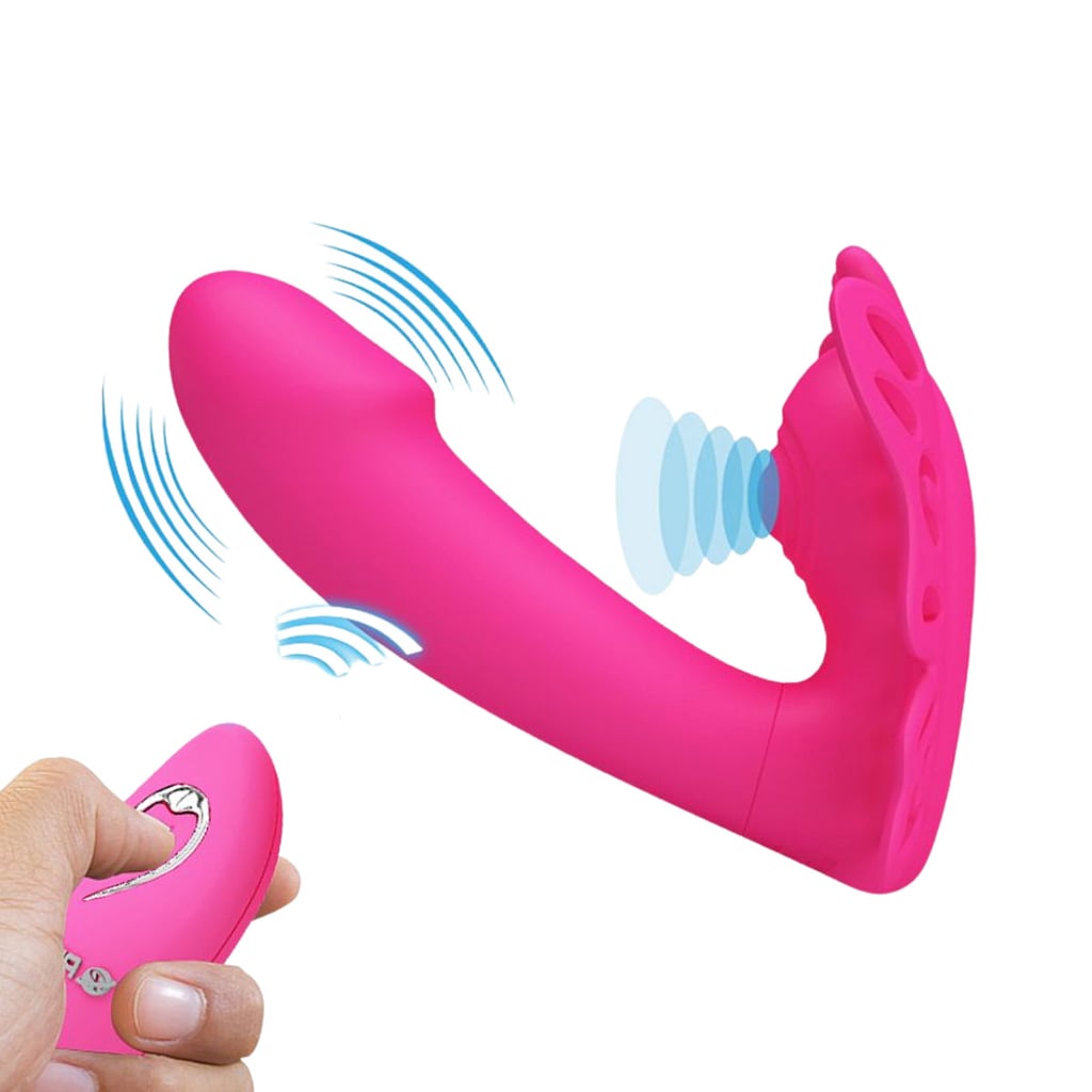 Vibrador de Ponto G em Forma de Borboleta com Estimulador de Clitóris, 12 Modos de Vibração, 4 Pulsações e Controle Remoto sem Fio - Pretty Love Katherine | 8 x 2,5 cm - 6
