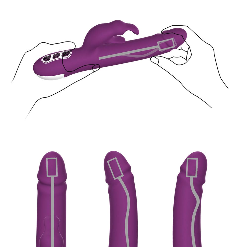 Vibrador Rabbit em Silicone com Rotação 360°, Estimulador de Períneo e 7 Modos de Vibração - Vibe Pag | 14 x 3,5 cm | Disponível em 2 Cores - 10