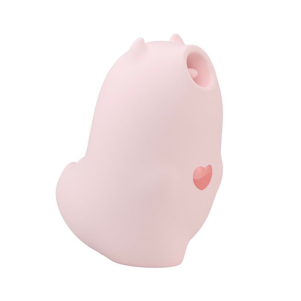 Vibrador Recarregável em Silicone com Estimulador de Clitóris, 3 Modos de Vibração e 5 Modos de Pulsação - Monster Pub Magic Kiss Mister Devil - 8,1 x 6,2 cm - 3