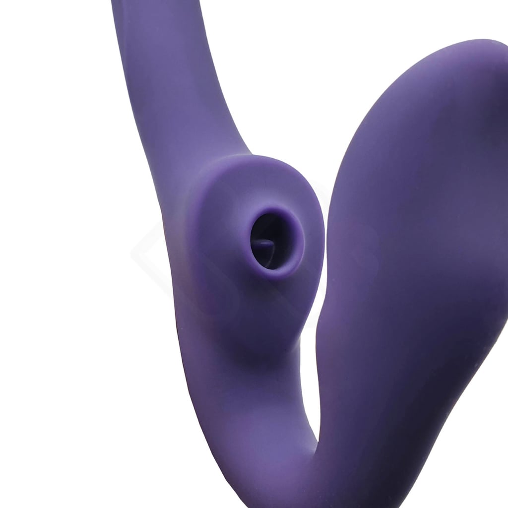 Vibrador Strap On Recarregável com Língua Estimuladora, 10 Modos de Vibração e Controle Remoto sem Fio - Evolved 2 Become 1 | 13,5 x 3,1 cm - 6