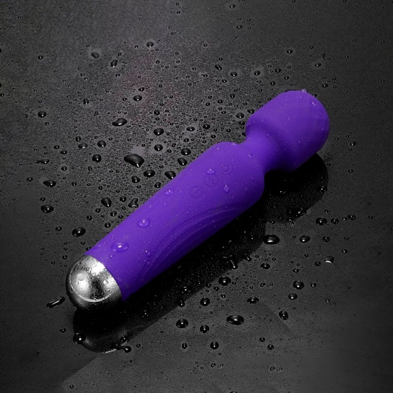 Vibrador Varinha Mágica Recarregável em Silicone com 10 modos de Vibração e 5 Intensidade - Omobo Nosi 30 | 5,5 x 4,4 cm | Disponível em 2 Cores - 3