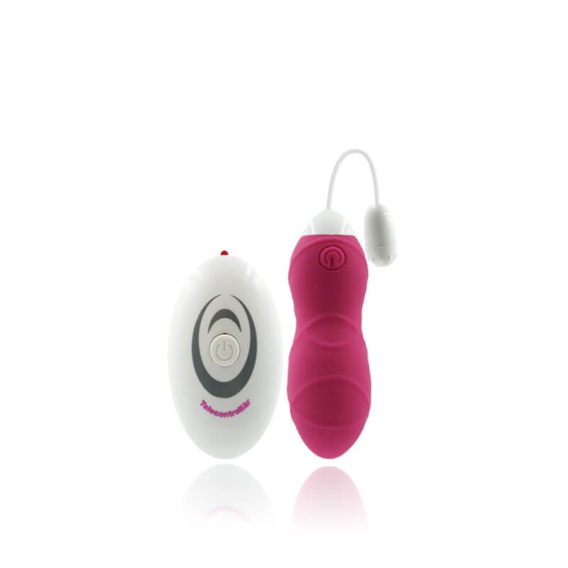 Vibrating Egg - Cápsula Vibratória Recarregável com Textura Massageadora 12 Modos de Vibração - 8,5 X 3 cm| Cor: Rosa - 2