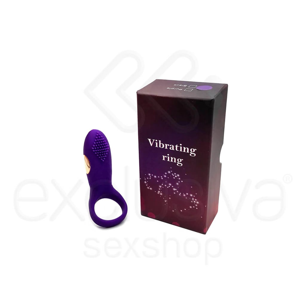 Vibrating Ring - Anel Peniano Recarregável com Estimulador Clitoriano e 12 Modos de Vibração - 10 x 3,6 cm - 1