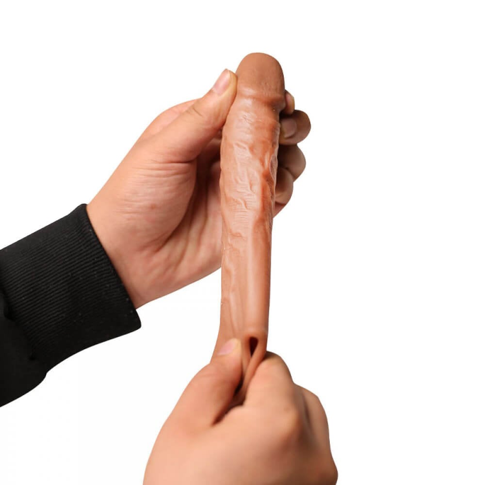 Capa Peniana em TPR com Formato de Pênis, Preenchimento e Anel para Testículos - You Vibe | 15,6 x 3,5 cm - 6