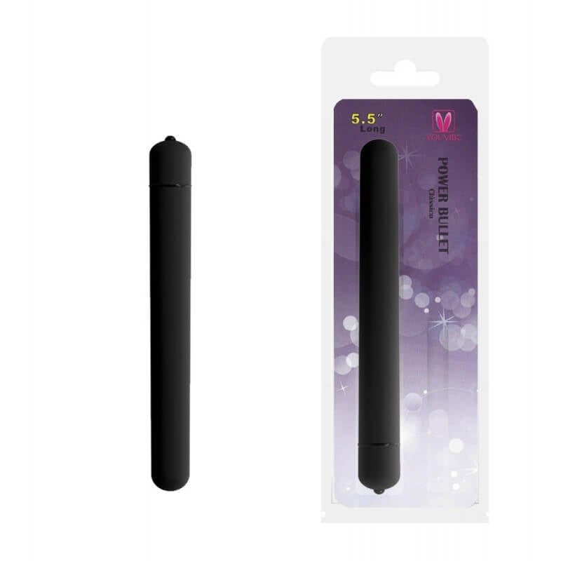 You Vibe Power Bullet Clássico - Cápsula Vibratória com Vibração Única e Potente - 13,5 x 1,5 cm | Cor: Preto - 1