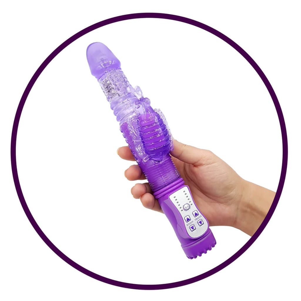 Vibrador Rotativo com 36 Modos de Vibração e Estimulador Clitoriano - You Vibe - 13 x 3,4 cm | Cor: Roxo - 3