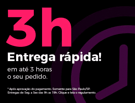 Entrega rápida em até 3 horas