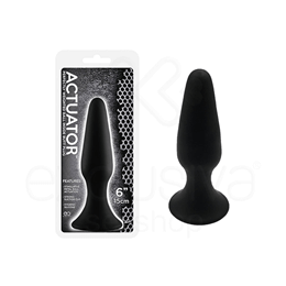 Plug Anal em Silicone com Ventosa e Bola de Metal Interna - Actuator | 12 x 3,9 cm