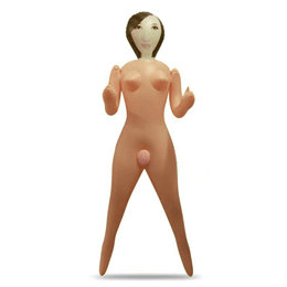 Amused Goddess - Boneca Inflável com 2 Orifícios para Penetração Removíveis, Cápsula Vibratória e Simulação de Gemido