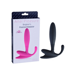 Beginer's Prostate Stimulator - Estimulador de Próstata em Soft Touch - 9 x 2,1 cm | Cor: Preto