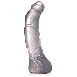 Foto 2 do produto Big Erotic Toys - Prótese Realística Monster com Escroto, Glande Definida e Veias Salientes - 28,5 x 5,3 cm Cor: Transparente