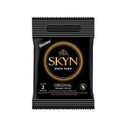 Preservativo Tradicional com Sensação Natural - Blowtex Skyn Original Sinta Tudo | 3 Unidades