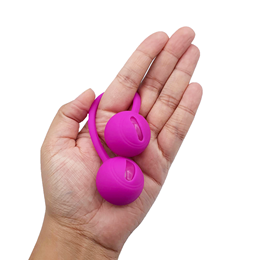 Bolas com Peso para Pompoar em Silicone Soft Touch e Alça de segurança - Pretty Love Kegel Ball III