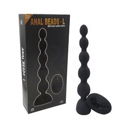 Bolinha Tailandesa Recarregável em Silicone com Tamanho Gradativo, 10 Modos de Vibração e Controle Remoto sem Fio - Aphrodisia Anal Beads - L | 21,5 x 3,3 cm