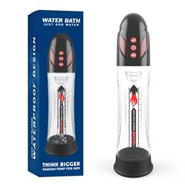 Bomba Peniana com 4 Modos de sucção, 4 Intensidades de sucção e Recarregável - Waterproof Pump