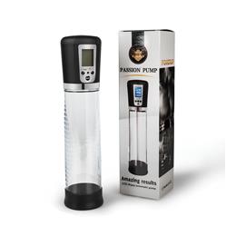 Bomba Peniana Automática Recarregável com Painel em LCD e 4 Intensidades de Sucção - Passion Pump | 20 x 6 cm