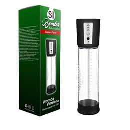 Bomba Peniana Automática Super Forte com Vibração e 3 Níveis de Intensidade - SI Sexy Import| 20 x 5,7 cm
