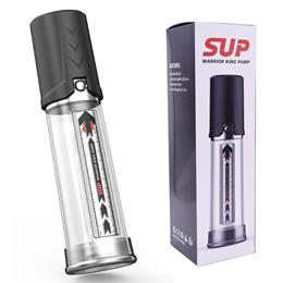 Bomba Peniana Manual de Água com Bocal em Silicone - Sup Warrior King Pump | 18,5 x 2,5 cm