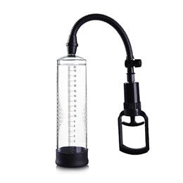 Bomba Peniana Manual com Manopla e Tubo com Graduação e Bocal em Silicone - Pênis Pump | 22 x 6,2 cm