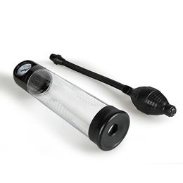 Bomba Peniana de Sucção Manual com Pera de Bombeamento Manômetro - SI Bomba Peniana | 20 x 6,4 cm