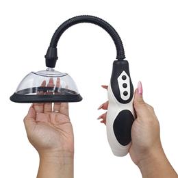 Bomba Vaginal Elétrica Recarregável em ABS, com 4 Modos de Sucção e 4 Intensidades - Passion Pump