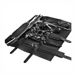 Foto 3 do produto Kit Bondage com 9 Itens em Couro e Metal Leve - Bondage Kits | Cor: Preto