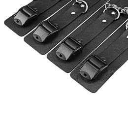 Foto 4 do produto Kit Bondage com 9 Itens em Couro e Metal Leve - Bondage Kits | Cor: Preto