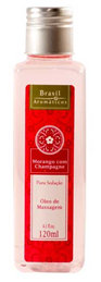 Foto 1 do produto Brasil Aromáticos Óleo de Massagem Pura Sedução - 120 ml | Aroma:  Morango com Champagne