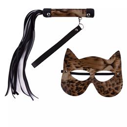 Kit Luxo com Chicote e Máscara Mulher Gato - Brasil Fetiche | Disponível em 5 cores