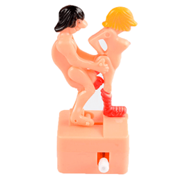 Brinquedo a Corda Penetrando e Simulando Sexo Anal com Casal Hétero - Wind Up