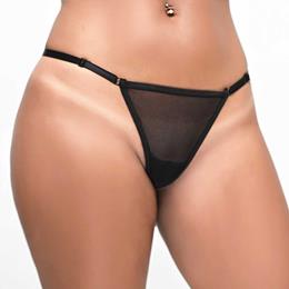 Calcinha Fio Dental em Tule que Brilha no Escuro - Exclusiva Lingerie | Tamanho Único | Disponível em 2 Cores e 9 Frases