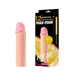 Capa Peniana Extensora em TPE com Nódulos e Glande Preenchida - Yeain Pleasure X-Tender 1.2" | 11 x 3 cm
