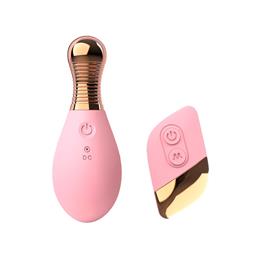 Foto 1 do produto Cápsula Recarregável em Formato de Perfume com Controle Remoto, 12 Modos de Vibração e Resistência à Água | 6,0 x 3,8 cm | Disponível em 2 Cores