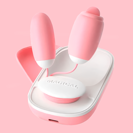 Cápsula Vibratória com Estimulador de Clitóris em Silicone, 12 Modos de Vibração, 12 Movimentos de Língua e Controle Remoto - Lilo We Love Magic Box