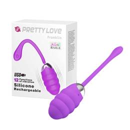Cápsula Vibratória em Silicone Macio com 12 Modos de Vibração e Recarregável - Pretty Love Franklin | Disponível em 2 Cores