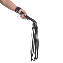 Chicote com Bracelete e Tiras em Couro Sintético - Sexy Fantasy Linha Sado