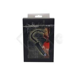 Chicote com Tiras em Couro Ecológico no Formato de Prótese Peniana com Glande Definida e Texturas Onduladas - InNamorata Sex Night | 55 x 4 cm
