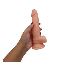 Cinta Peniana Ajustável com Prótese em Formato de Pênis Realístico com Escroto e Ventosa - Harness Series Mars Dildo | 13,5 x 3,3 cm