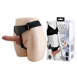 Cinta Peniana com Dupla Penetração, Vibração Multivelocidade e Controle Remoto com Fio - Baile Ultra Passionate Harness
