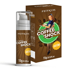 Gel Beijável Lubrificante com Efeito Eletrizante, Aroma e Sabor de Café - Feitiços Coffee Shock | 15g