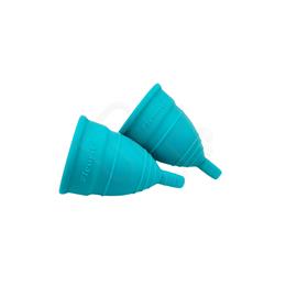 Coletor Menstrual Mini Reutilizável com 2 Unidades - Fleurity - 5,6 x 4 cm