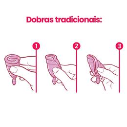Coletor Menstrual Tipo 1 em Silicone Hipoalérgico com Embalagem Individual - Fleurity - 7,4 x 4,6 cm