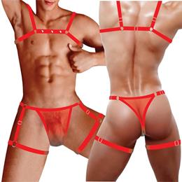 Conjunto Cueca JockStrap Sexy com Harness - InNamorata Ruthless | Tamanho Único | Disponível em 3 Cores