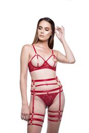 Conjunto Georgia com Cinta Liga e Persex - Amor e Sedução | Disponível em 3 Tamanhos