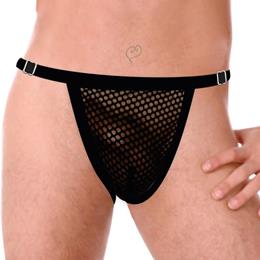 Cueca Jockstrap Ousada Picante em Malha Arrastão - InNamorata Ruthless | Tamanho Único | Disponível em 3 Cores