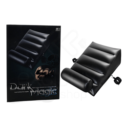 Dark Magic Love Cushion for Couples - Colchão e Almofada Inflável com Algemas para Imobilização em PVC - 95 x 60 cm