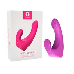 Dedeira Estimuladora de Ponto G e Clitóris com Cerdas Estimuladoras, Recarregável e 9 Modos de Vibração - S-hande Finger-Gun | Disponível em 2 Cores
