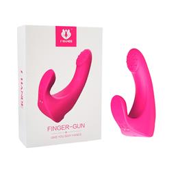 Foto 5 do produto Dedeira Estimuladora de Ponto G e Clitóris com Cerdas Estimuladoras, Recarregável e 9 Modos de Vibração - S-hande Finger-Gun | Disponível em 2 Cores